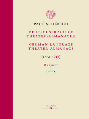 cover image of Deutschsprachige Theater-Almanache